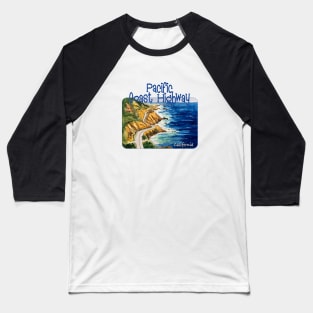 Pacific Coast Highway 1, California Baseball T-Shirt